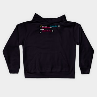 Guitar Aquisition Syndrome Coding Snippet Kids Hoodie